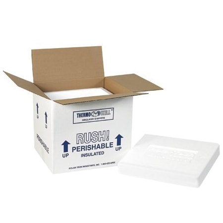 Bsc Preferred 10-1/2 x 8 1/4 x 9 1/4'' Insulated Shipping Kits, 2PK BUY00016790